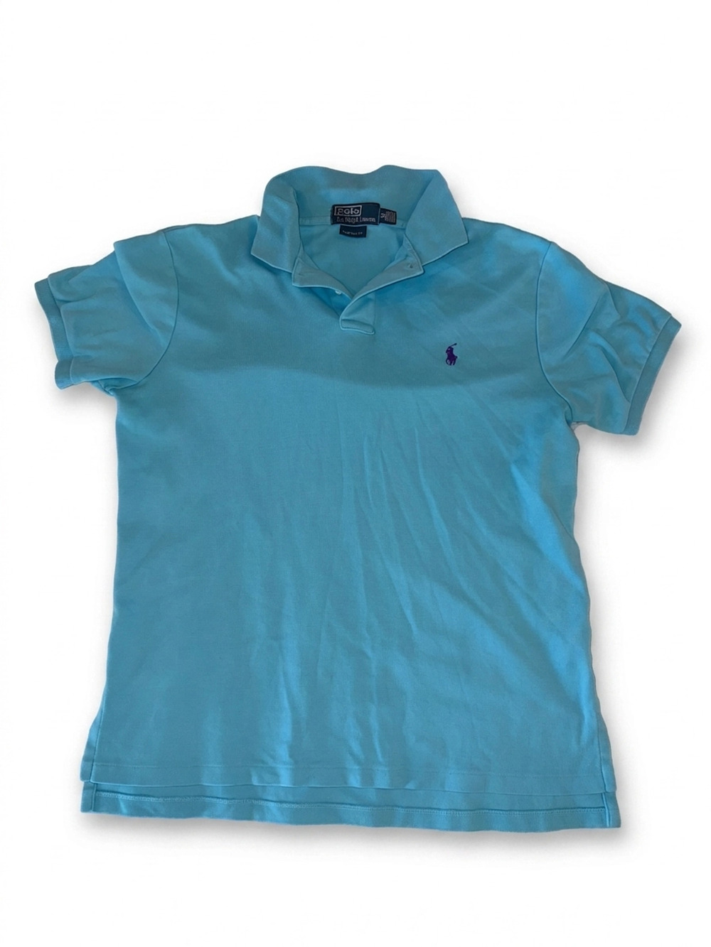 Polo Ralph Lauren Aqua Polo | Men's M | Purple Pony Embroidered